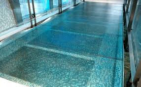 Water Effect Flooring Glass Floor Glass Bridge Glass Walkway