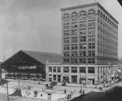 Indianapolis Traction Terminal Building To The Right And The Terminal For Rail And Interurban Trolleys To The Indiana Cities Indianapolis Indiana Indianapolis