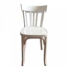 Chaise De Bistrot Baumann Signee Laquee Blanche Annee 50 Chaise Bistrot Chaise Chaises Bois