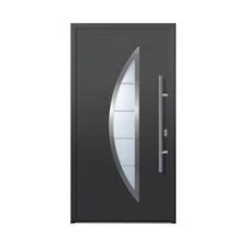 Porte D Entree Alu Croissant Gris Porte Entree Aluminium Porte D Entree Acier Porte D Entree Fer