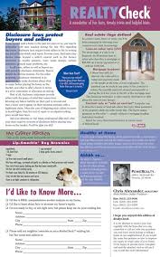 Realty Check Vol 3 2 Real Estate Newsletter Sm0041 Sharpercards Com Realestate Real Estate Marketing Real Estate Business Fun Facts
