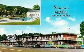 Corbin Kentucky Ky 1950s Stewart S Motel Swimming Pool Antique Vintage Postcard Moodys Vintage Postcards Corbin Kentucky Road Trip Usa Kentucky