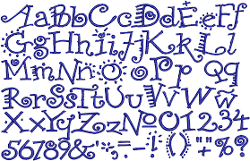 Funky Embroidery Font Lettering Design Lettering Styles Alphabet Font Styles Alphabet Lettering Fonts