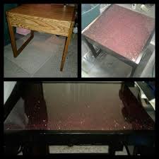 Picked Up A 5 Table At Goodwill And Decided To Pretty It Up A Bit Top Left Is Before So Happy With Glitter Furniture Diy Table Top Upcycled Furniture Diy