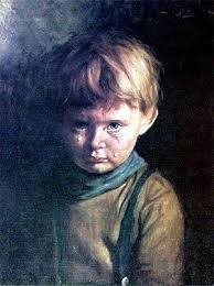 The Cursed Painting of Crying Boy | Creepy paintings, Artist at work, Retro prints