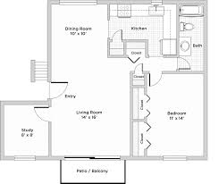 A3 Floorplan 1 Bedroom With Den 838 Square Feet Floor Plans Kitchen Room Kitchen Dining Room