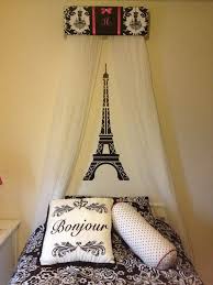 Bed Crown Canopy Personalized Curtains Sale Upholstered Etsy Paris Themed Bedroom Paris Room Decor Paris Themed Room