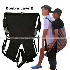 Patient Lift Sling Carrier One Person Transferring Belt Carrying Up Down Stairs To Bed Wheelchair Chair Car Vehicle For Disabled Aliexpress Patient Lifts Sling Carrier Disability