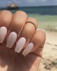 Subtle Sparkles Nail Design Acrylicnails Sparkle Nail Designs Manicure Nail Designs Nail Designs