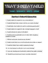 This List Of 50 Debate Topics Will Keep Your Students Engaged And Allow Them To Practice Their Thinking R Debate Topics Speech Topics Persuasive Speech Topics
