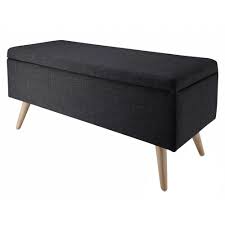 Banquette Coffre Gris Anthracite Oliver Maisons Du Monde Banquette Coffre Coffre De Rangement Interieur Banquette
