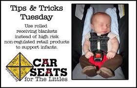 Rolled Receiving Blankets For Head Support Carseat Safety Car Seats Newborn Carseat