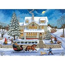 Snowballed 1000 Piece Jigsaw Puzzle Christmas Art Puzzle Art Christmas Scenes