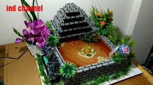 Cara Membuat Hiasan Air Terjun Dengan Menggunakan Bahan Styrofoam Youtube