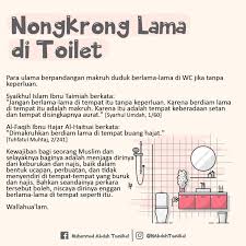 Bolehkah Duduk Berlama Lama Di Wc Motivasi Kutipan Agama Kutipan