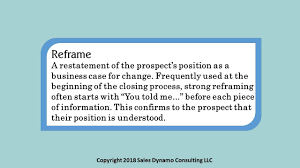Reframe Business Case Sale Positivity