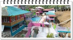 Pesona Wisata Ranca Ungu Pamulihan Garut Selatan Kolam Renang Penginapan Pedesaan
