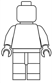 Lego Mini Fig Drawing Template Lego Poppetje Lego Kleurplaten Lego