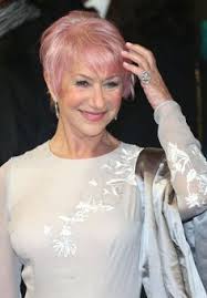 Older Woman With Pink Hair Helen Mirren Obsessed With America S Next Top Model Dyed Hair Pink Hair Dye Helen Mirren Hair Pink Hair