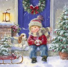 Pin By Mami189 On Natale In 2020 Paper Napkins For Decoupage Christmas Pictures Christmas Scenes