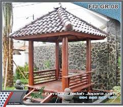 Pusat Gazebo Taman Murah Gazebo Kolam Ikan Eksterior
