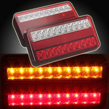 New 2x 20 Led 12v Tail Light Car Truck Trailer Stop Rear Reverse Auto Turn Indicator Lamp Back Up Led Lights Turn Signal Lamp Cars Trucks Car Lights Tail Light