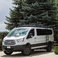 Vanworksinc In Colorado Ford Transit Build With Aluminess Gear Aluminess Roofrack Ladder Ford Ford Transit Ford Transit Conversion Ford Transit Camper
