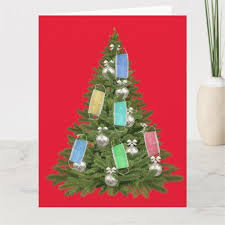 Christmas Tree Face Mask 2020 Card Zazzle Com In 2020 Christmas Tree Merry Tree Faces