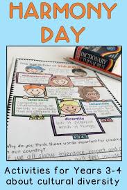 Harmony Day Harmony Week Activities Years 3 4 Cultural Diversity Tolerance Harmony Day Harmony Day Activities Student Encouragement