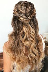 45 Perfect Half Up Half Down Wedding Hairstyles Wedding Forward Easy Wedding Guest Hairstyles Wedding Guest Hairstyles Long Guest Hair