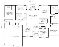 Traditional Style House Plan 4 Beds 3 Baths 1989 Sq Ft Plan 17 1040 New House Plans House Plans One Story Ranch Style House Plans