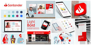 New Logo And Identity For Santander By Interbrand Santander Bank Brand Identity Bank Branding
