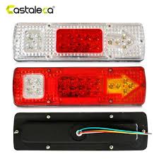 Castaleca 1pcs 19 Led Caravan Lighting Trailer Truck Light Caravan Truck Tail Light Turn Signal Reverse Brake Rear Lamp 1 Truck Lights Tail Light Light Trailer