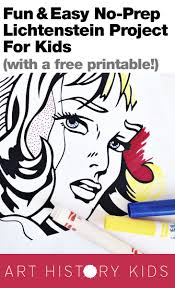 No Prep Lichtenstein Project Art History Lessons Art History Homeschool Art