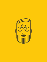 Bikeface Art Print Fahrradkunst Fahrrad Poster