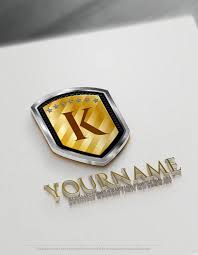 Powerful Letter Logo Creator Free 3d Shield Logo Maker Logo Design Free Logo Maker Affordable Logo