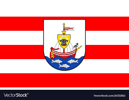 Flag Of Wismar In Mecklenburg Vorpommern Germany Vector Image On Vectorstock In 2020 Vector Germany Vector Illustration