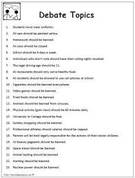 Debate Topicsworksheets Argumentative Writing Persuasive Essay Topics Argumentative Writing Argumentative Essay Topics