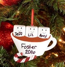 This Hot Chocolate And Marshmallow Christmas Ornament Allows You To Do Our Own Qui Family Ornaments Christmas Ornaments Personalized Christmas Ornaments Family