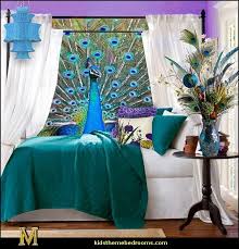 Pack Some Colorful Peacock Pizzaz Into The Bedrooms Peacock Theme Decorating Peacock Theme Decor Exo Peacock Bedroom Peacock Decor Bedroom Bedroom Themes