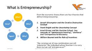 Entrepreneurship And The Entrepreneur