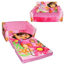 Dora The Explorer And Boots Flip Open Sofa With Slumber Dora In Yellow Shirt Pink Jacket 62 33 Dora Kids Sofa Dora The Explorer