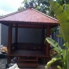 Tanaman Hias Kolam Minimalis Saung Pagar Beton Gazebo Minimalis Hiasan