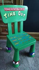 Teenage Mutant Ninja Turtle Time Out Chair By Frommypaintedheart Teenage Mutant Ninja Turtles Bedroom Ninja Turtle Bedroom Turtle Bedroom
