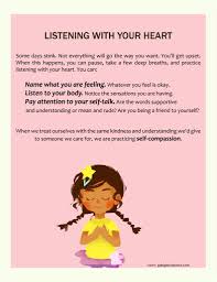 Empathy Self Compassion Worksheets Teaching Kids Mindfulness Mindfulness For Kids Counseling Kids
