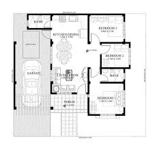 Small House Plan Designed To Be Build In 70 Square Meters My Home My Zone In 2020 One Storey House Small House Design Home Design Floor Plans