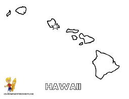 Hawaii State Template Map Of Usa States 01 Alabama Maryland Coloring Pages Usa Map Hawaii