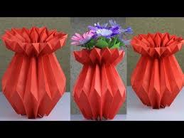 How To Make A Paper Flower Vase Very Easy And Simple Method Youtube Paper Flower Vase Tissue Paper Flowers Diy Paper Flowers