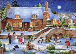 Idyllic Christmas Puzzlewarehouse Com Christmas Jigsaws Christmas Paintings Christmas Jigsaw Puzzles