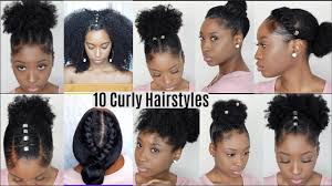 10 Quick Easy Hairstyles For Natural Curly Hair Instagram Inspired Hairstyles Youtube Natural Hair Styles Easy Easy Hairstyles Easy Hairstyles Quick